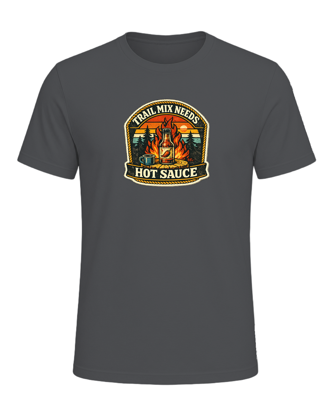 Trail Mix Needs Hot Sauce Tee — Asphalt