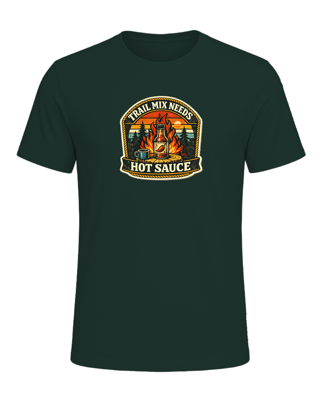 Trail Mix Needs Hot Sauce Tee — Forest