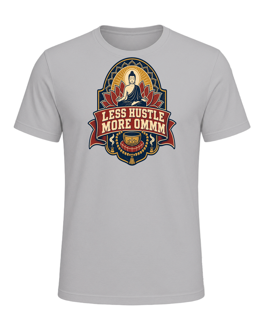 LESS HUSTLE MORE OMMM — Athletic Heather