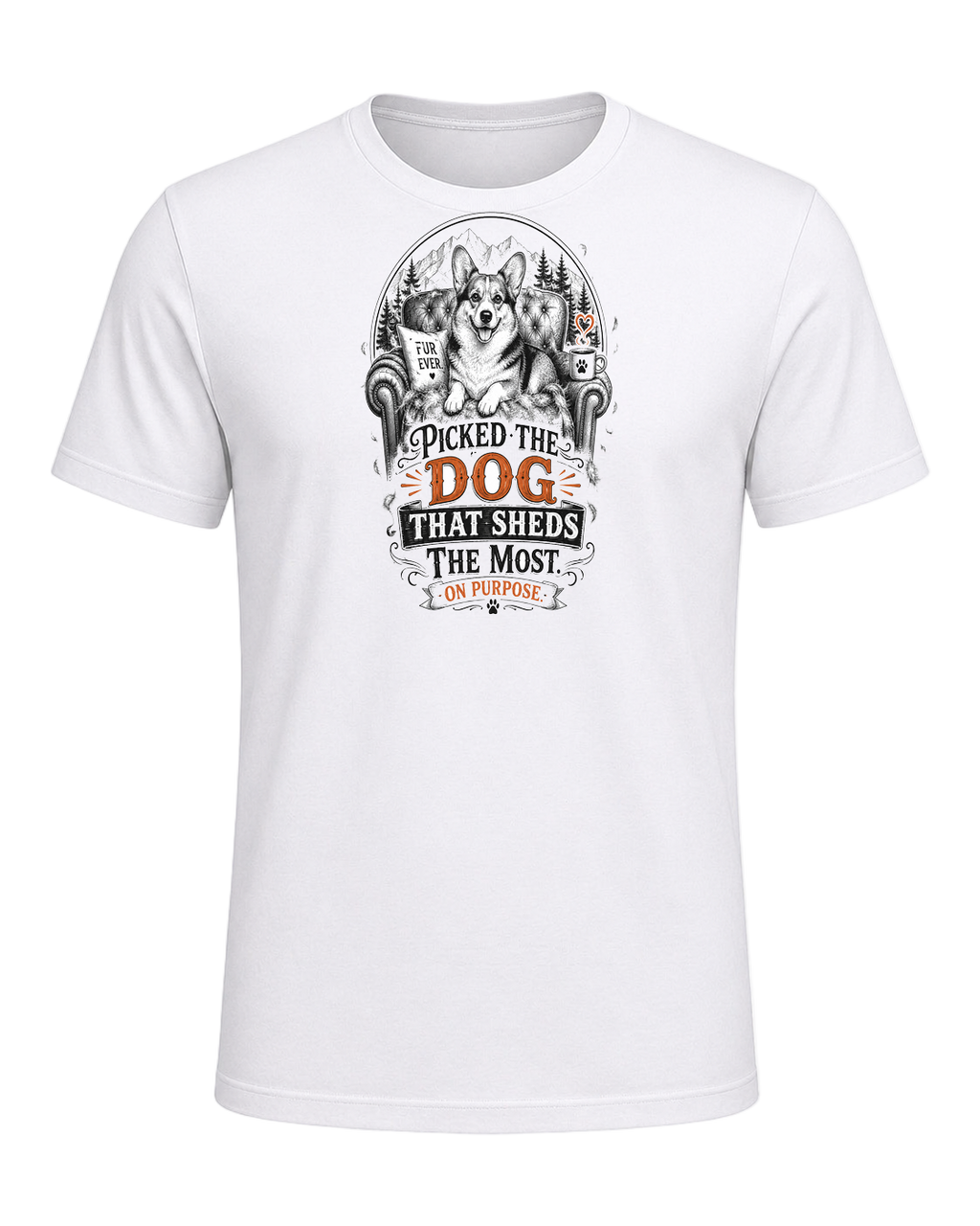 Picked the Dog That Sheds the Most. On Purpose. — White