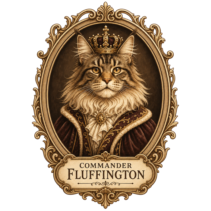 Commander Fluffington Classic Engraving