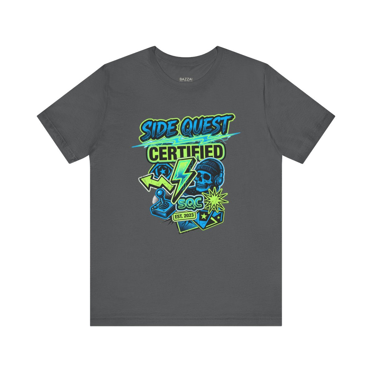 Gaming Humor T-Shirt — Side Quest Certified — t-shirt design