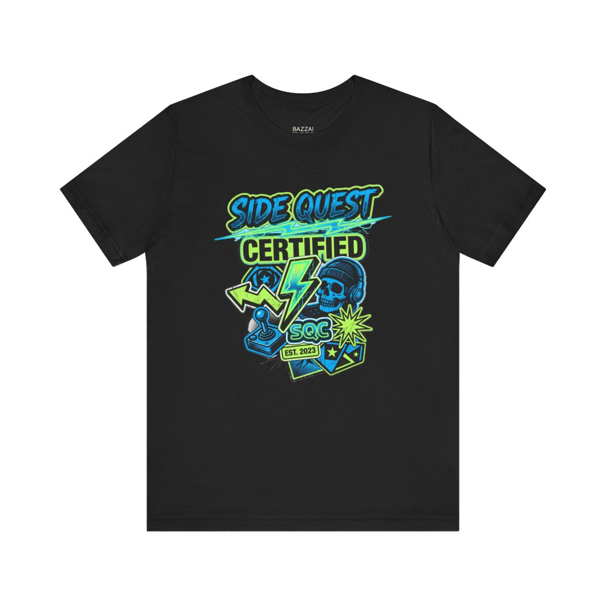 Gaming Humor T-Shirt — Side Quest Certified — t-shirt design
