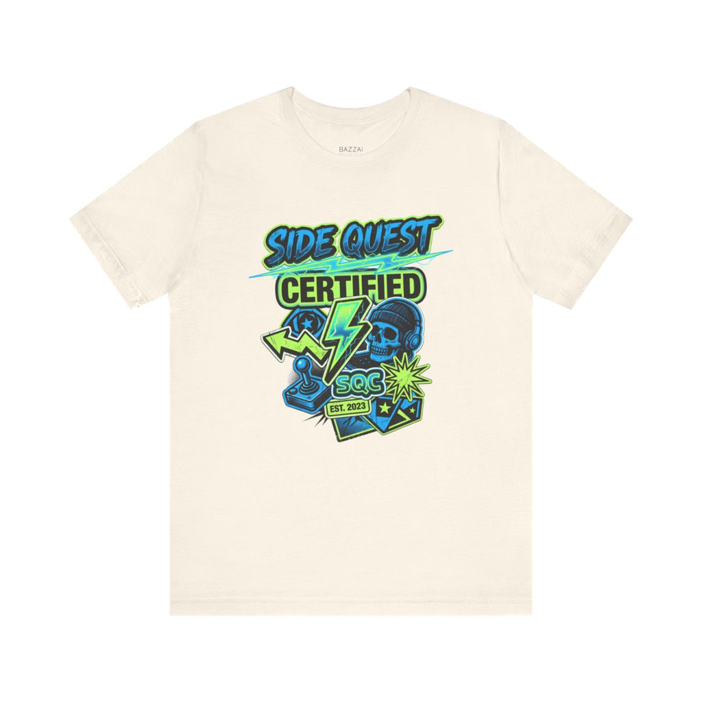 Gaming Humor T-Shirt — Side Quest Certified — t-shirt design