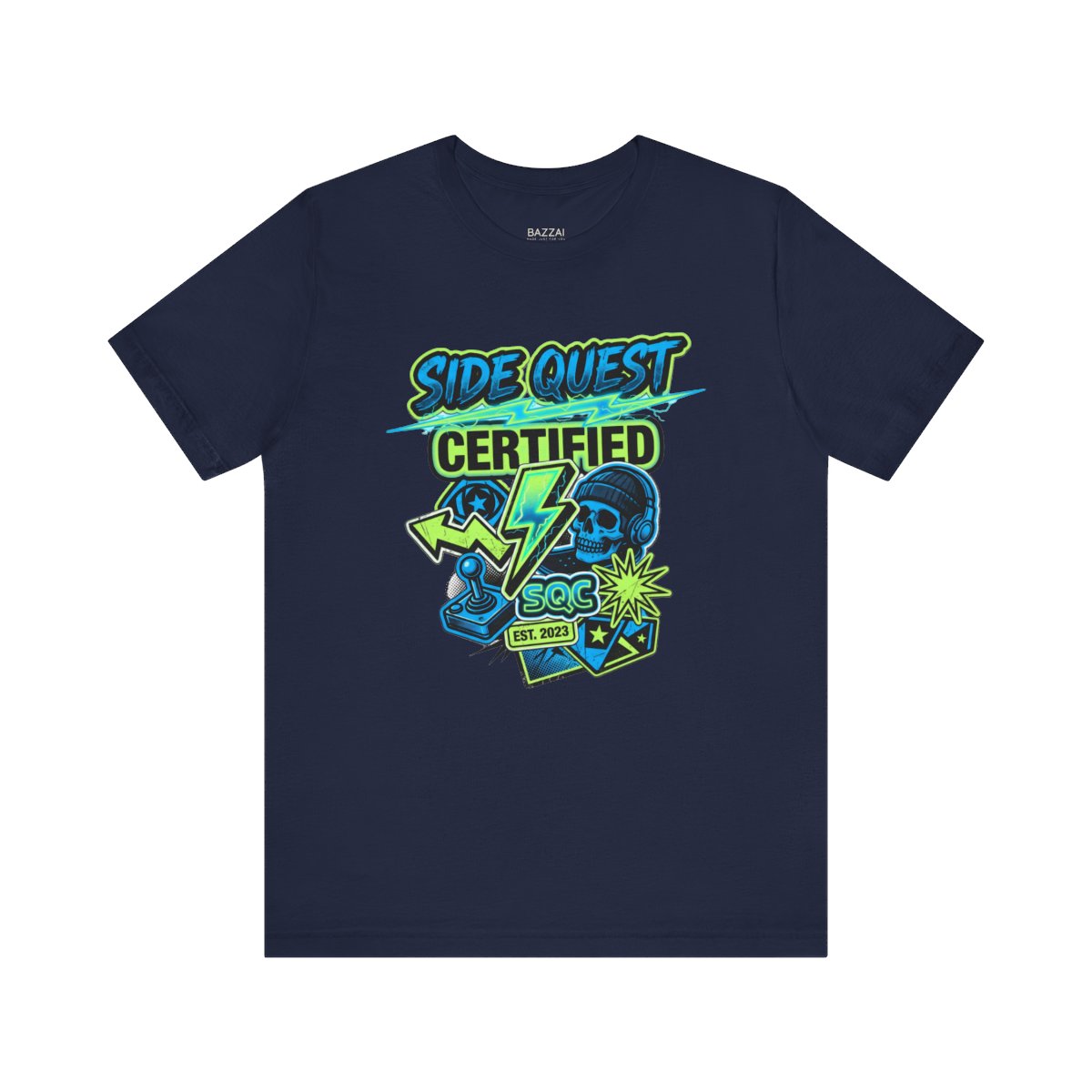 Gaming Humor T-Shirt — Side Quest Certified — t-shirt design
