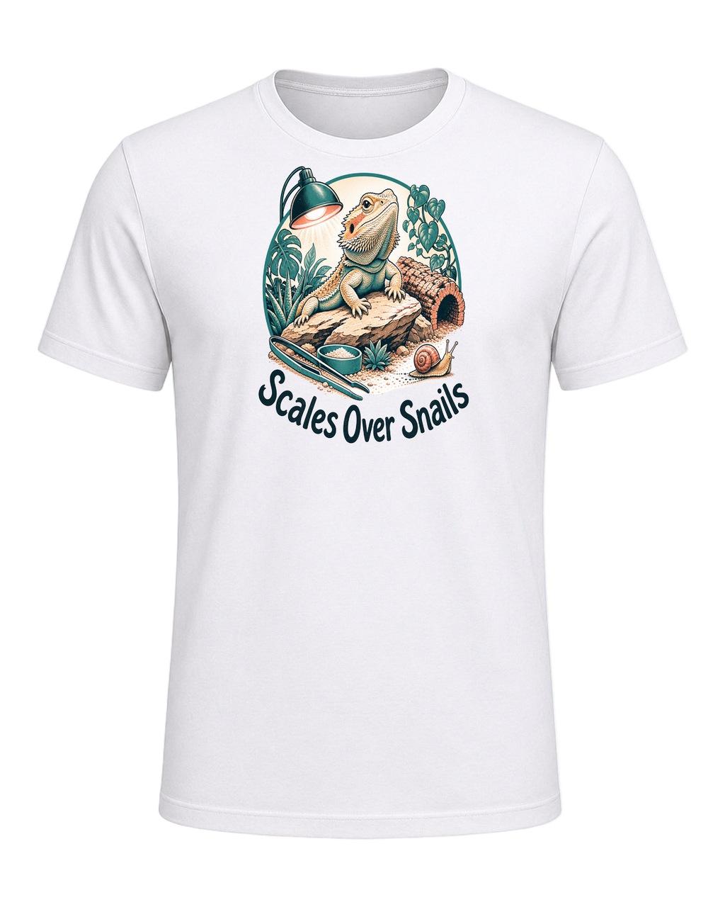 Scales Over Snails — White