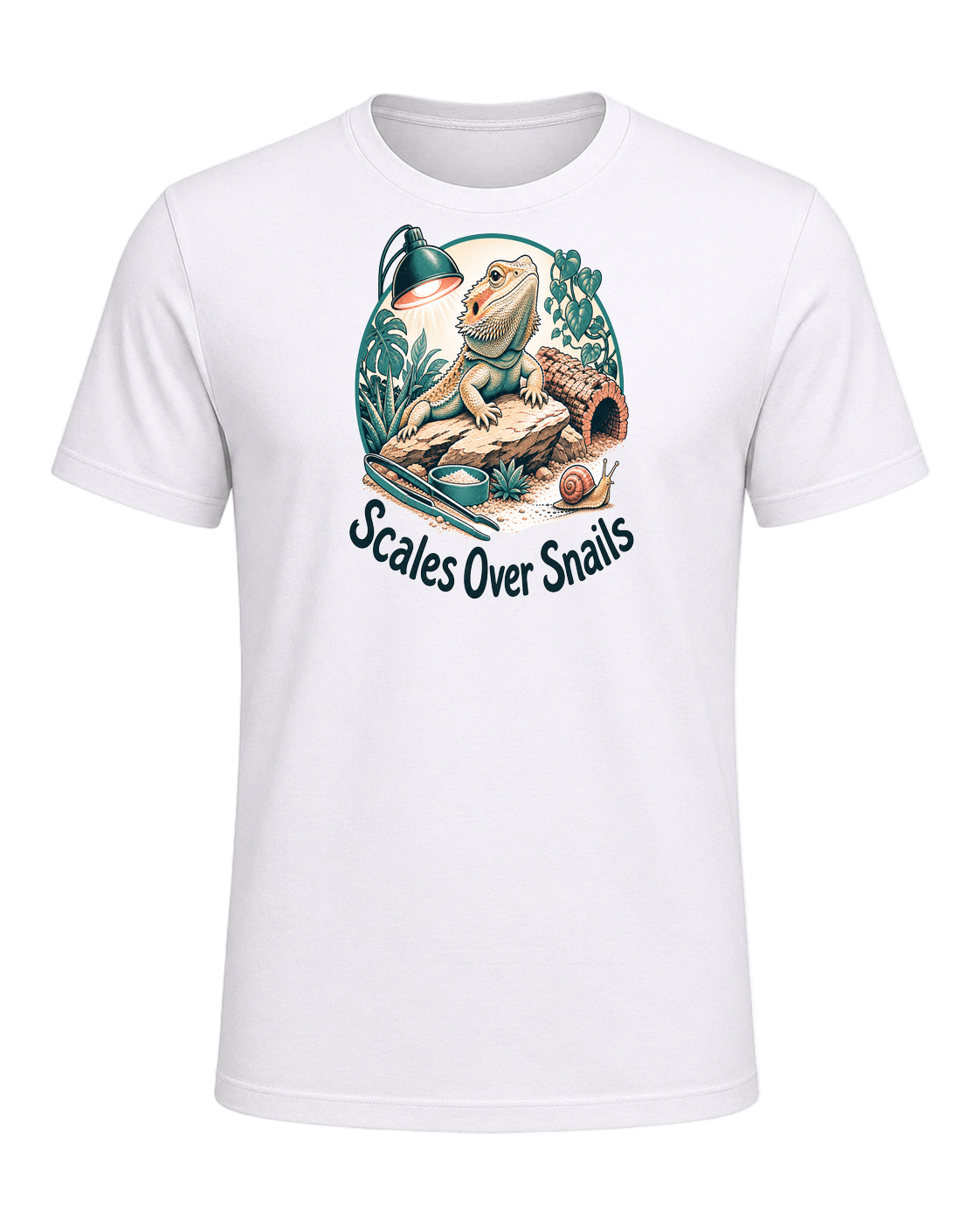 Scales Over Snails — White