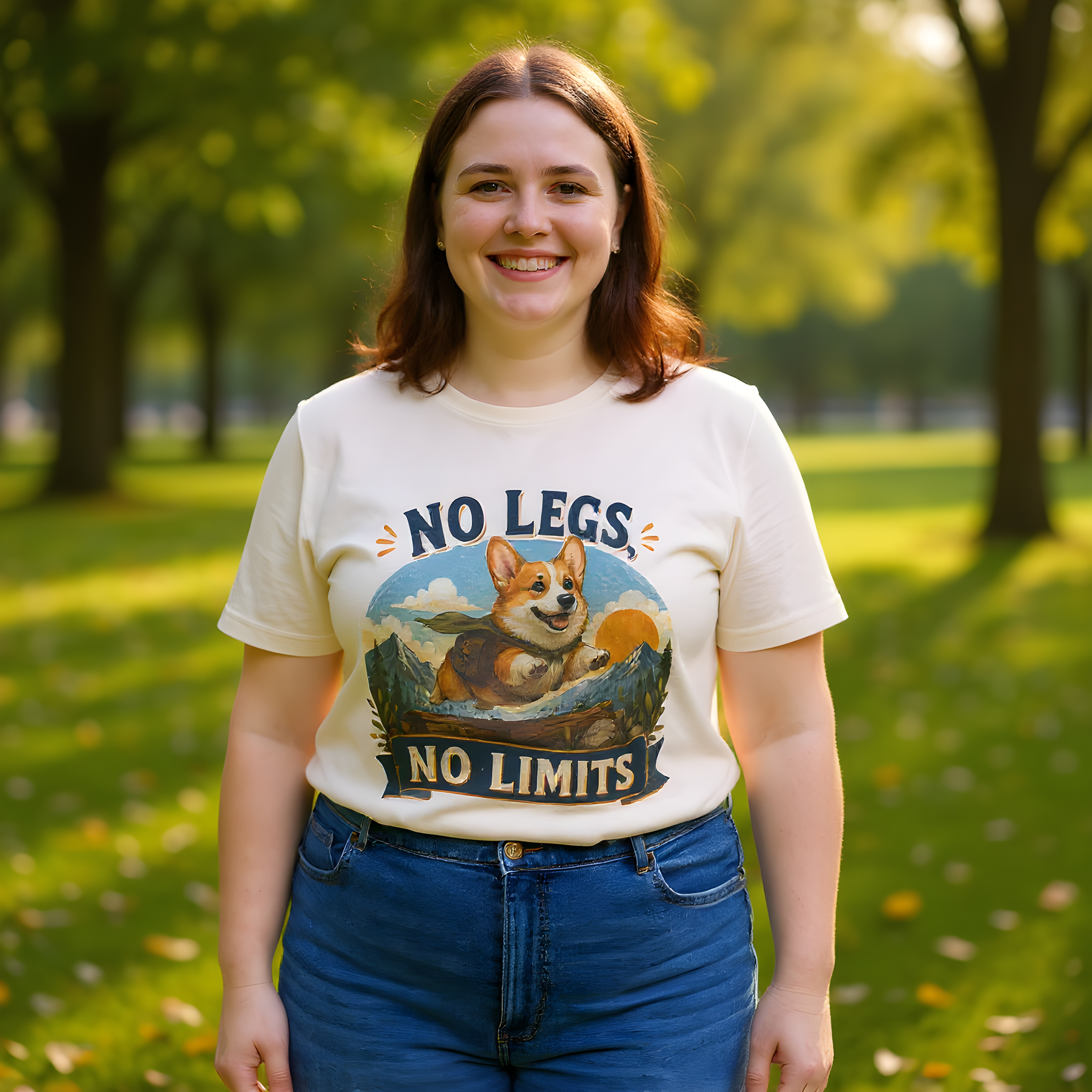 Dachshund Owner T-Shirt — No Legs, No Limits — corgi club t-shirt design