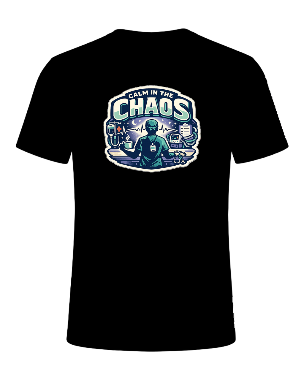 Calm In The Chaos Tee — Black