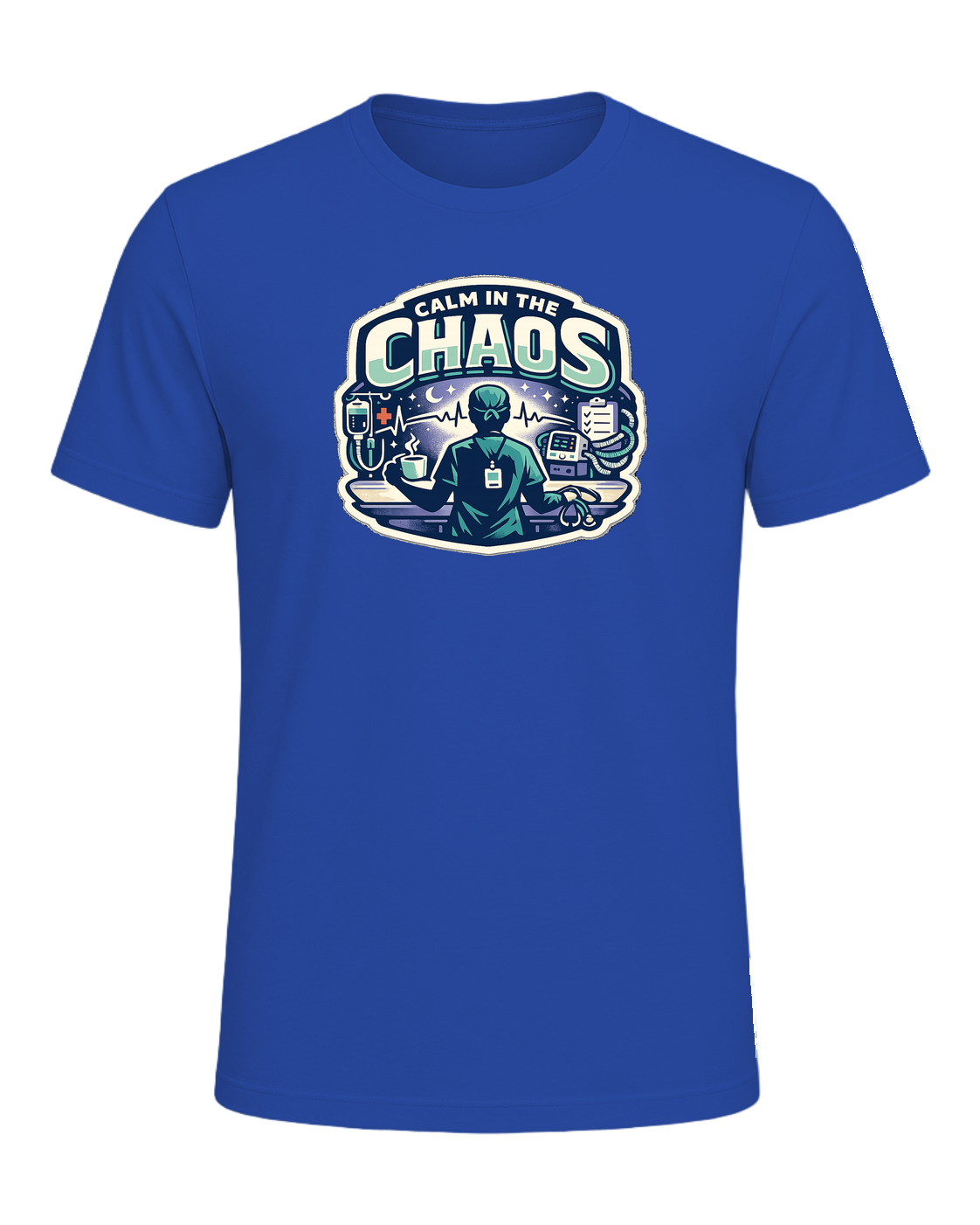Calm In The Chaos Tee — True Royal