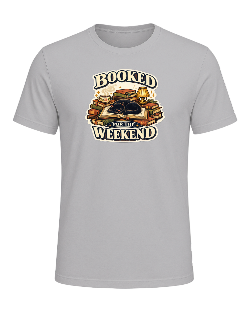 Booked For The Weekend Tee — Athletic Heather