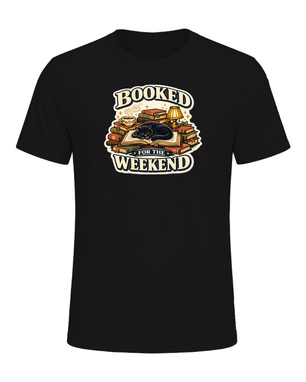 Booked For The Weekend Tee — Dark Grey Heather