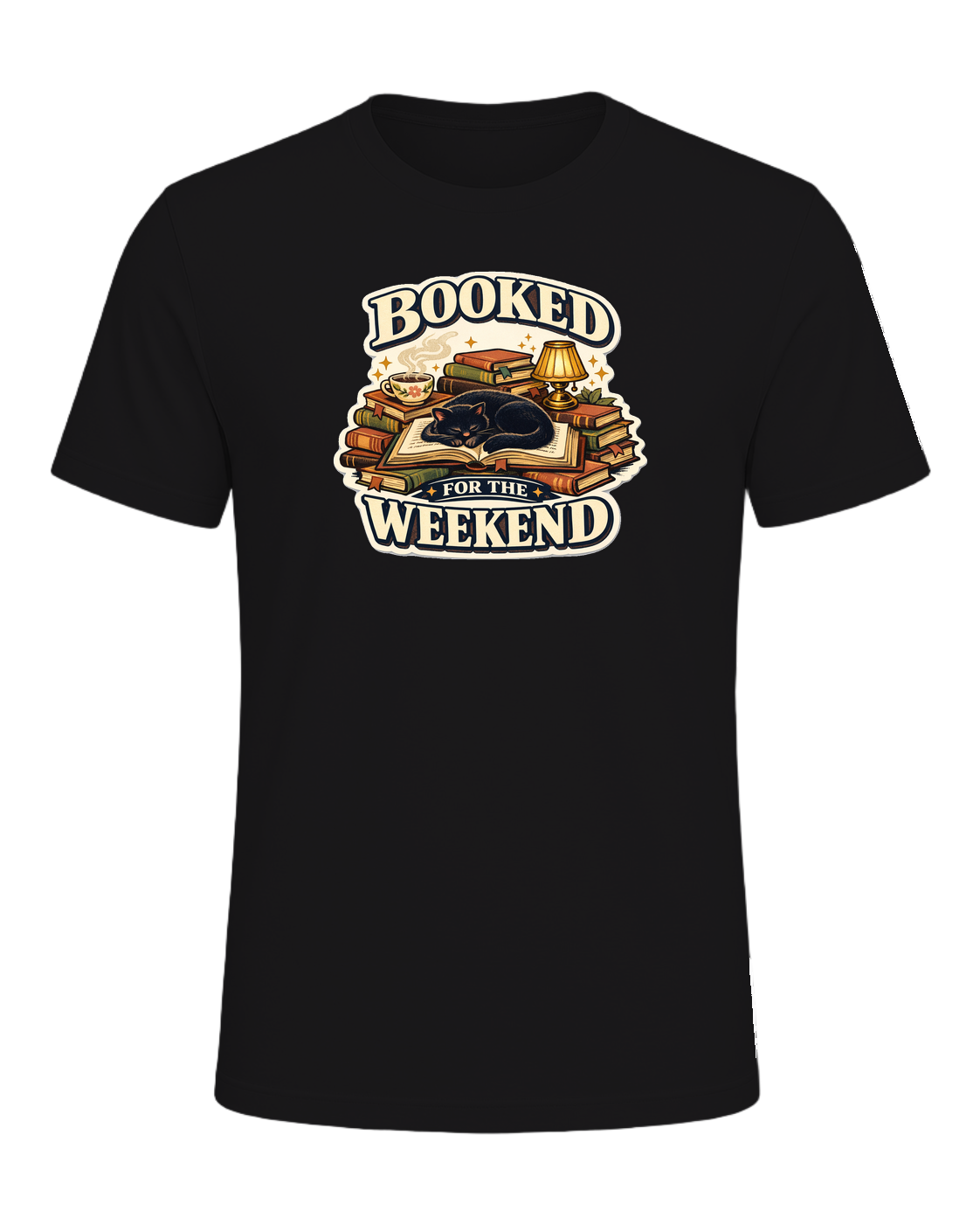 Booked For The Weekend Tee — Dark Grey Heather