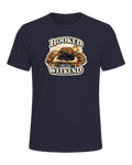 Booked For The Weekend Tee — Heather Navy