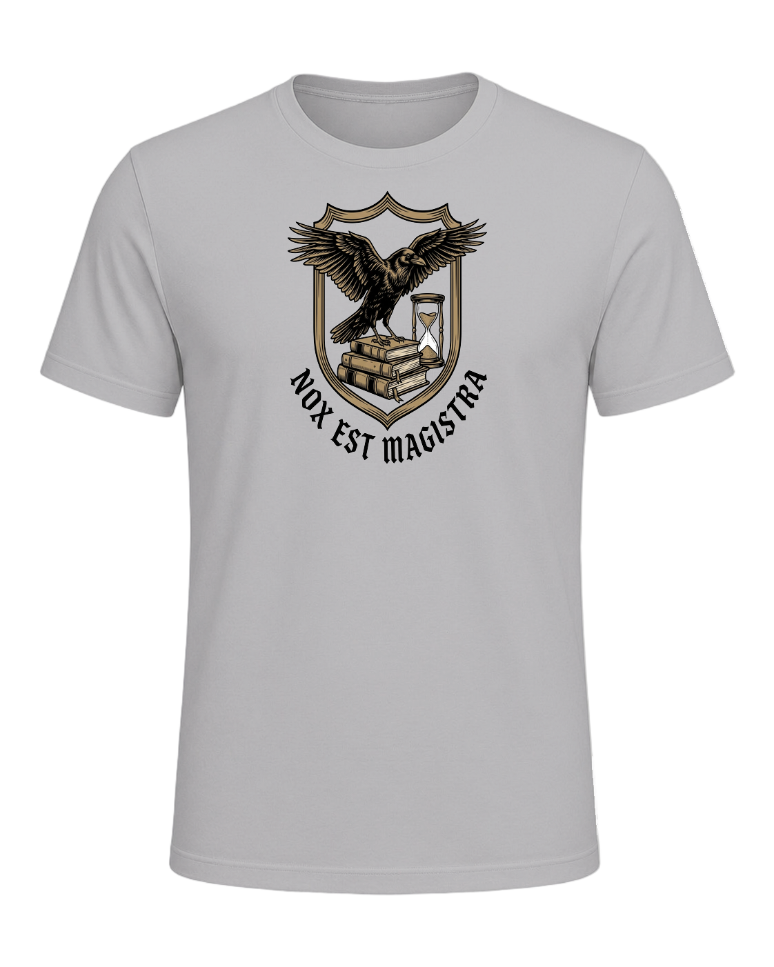 Latin Motto Crest — Athletic Heather