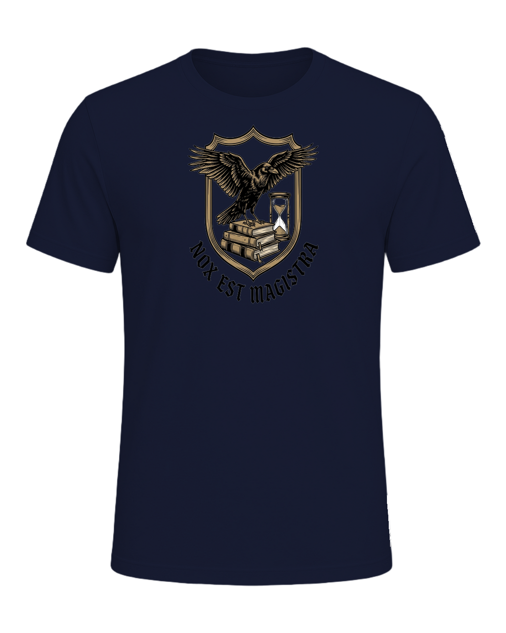 Latin Motto Crest — Navy