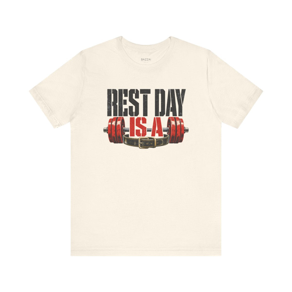 Gym Gift T-Shirt — Rest Day Is a Theory — t-shirt design