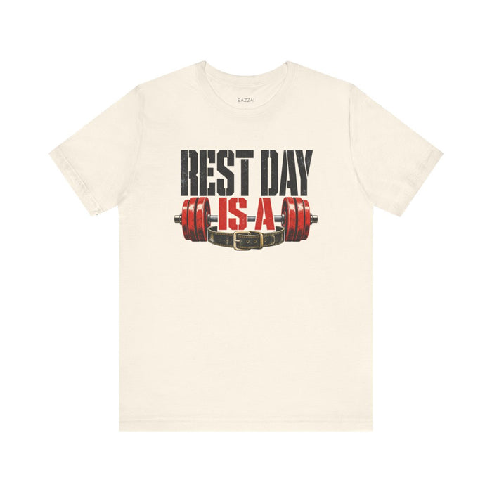 Gym Gift T-Shirt — Rest Day Is a Theory