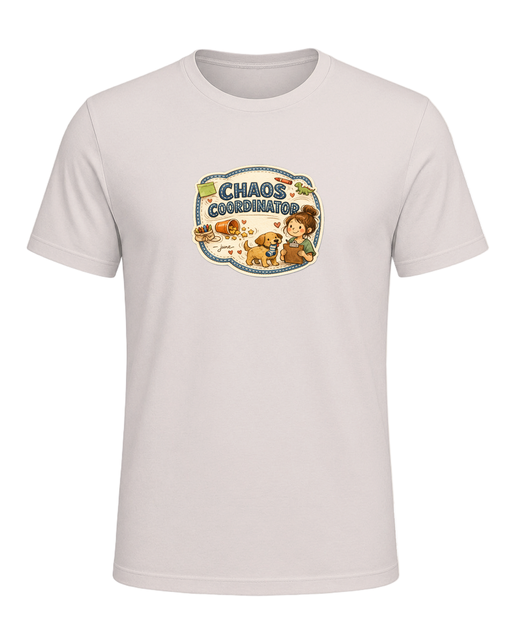 Chaos Coordinator Tee — Heather Dust