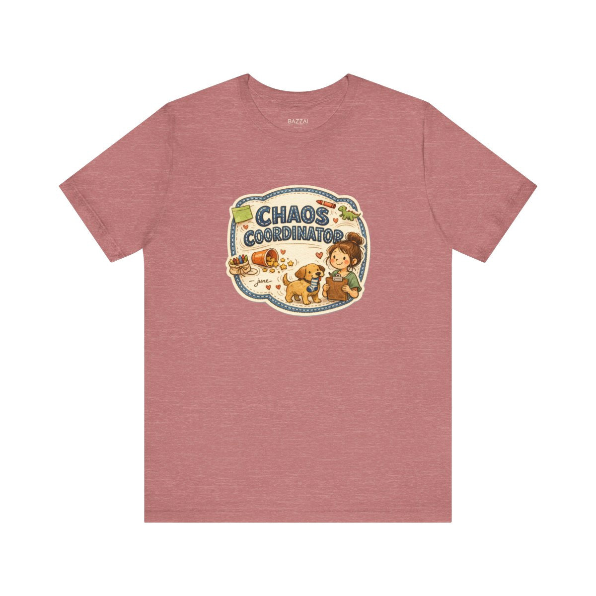 Funny Mom T-Shirt — Chaos Coordinator — mom chaos t-shirt design by June