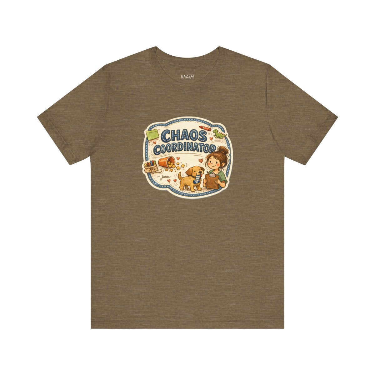 Funny Mom T-Shirt — Chaos Coordinator — mom chaos t-shirt design by June
