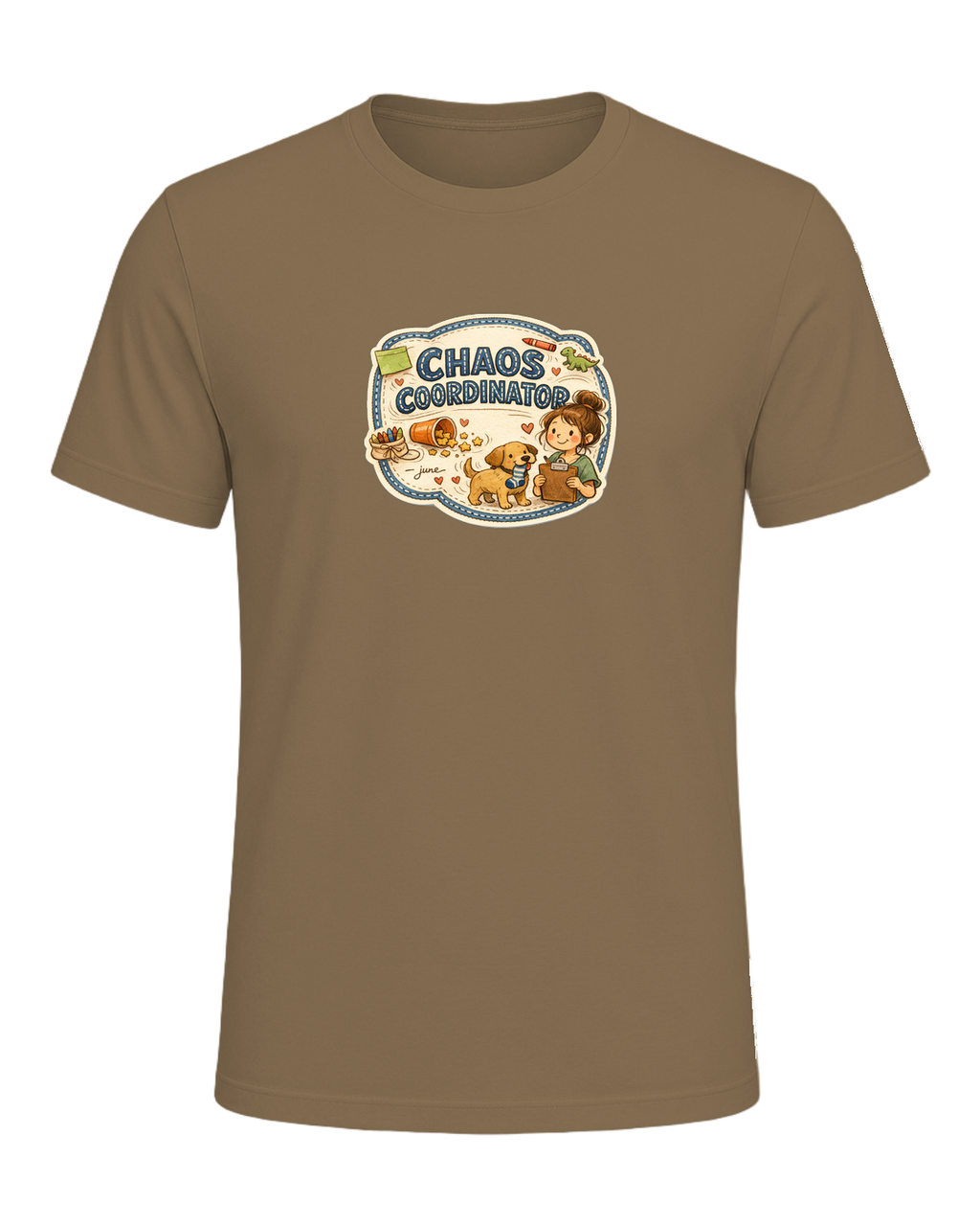 Chaos Coordinator Tee — Heather Olive