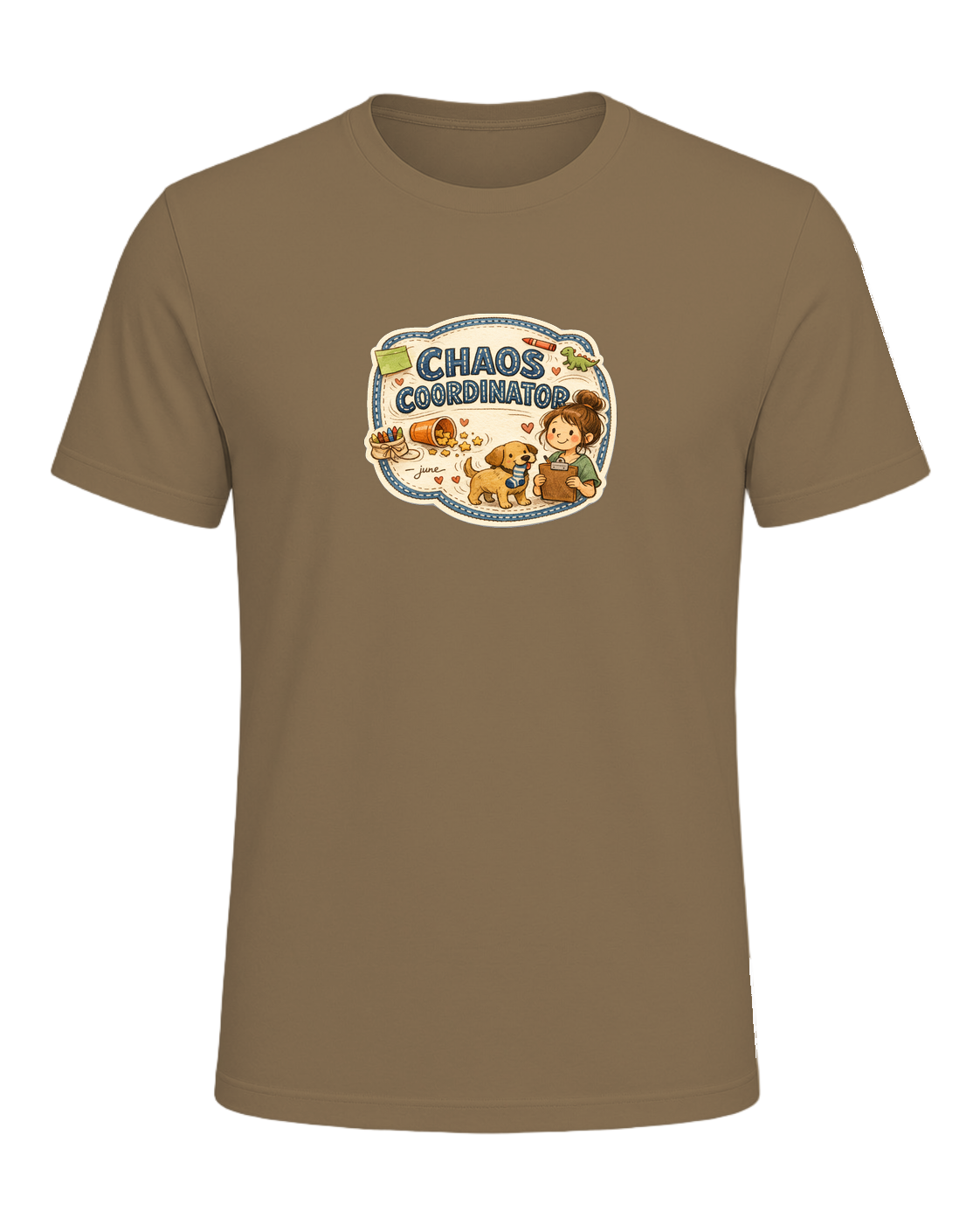 Chaos Coordinator Tee — Heather Olive