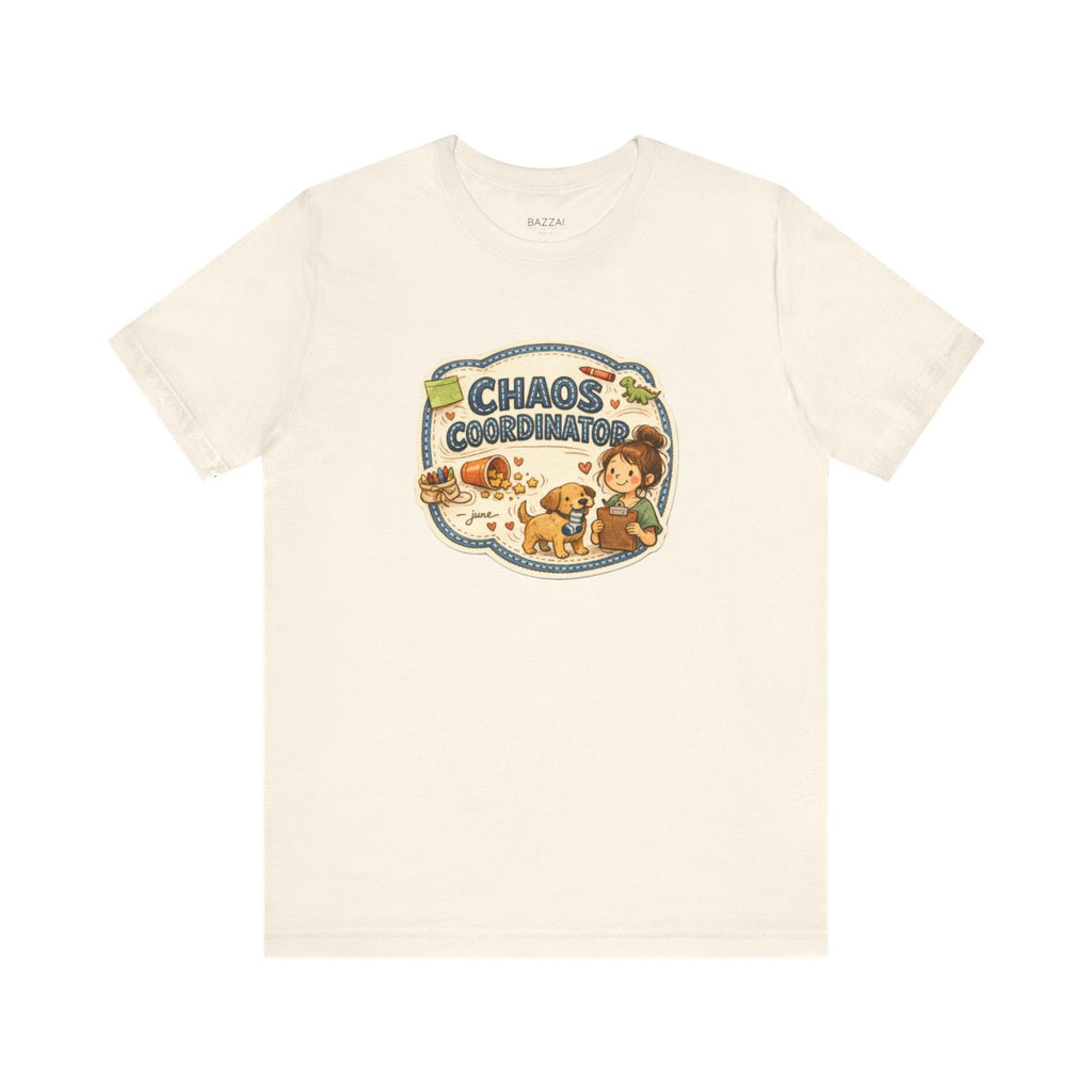 Funny Mom T-Shirt — Chaos Coordinator — mom chaos t-shirt design by June