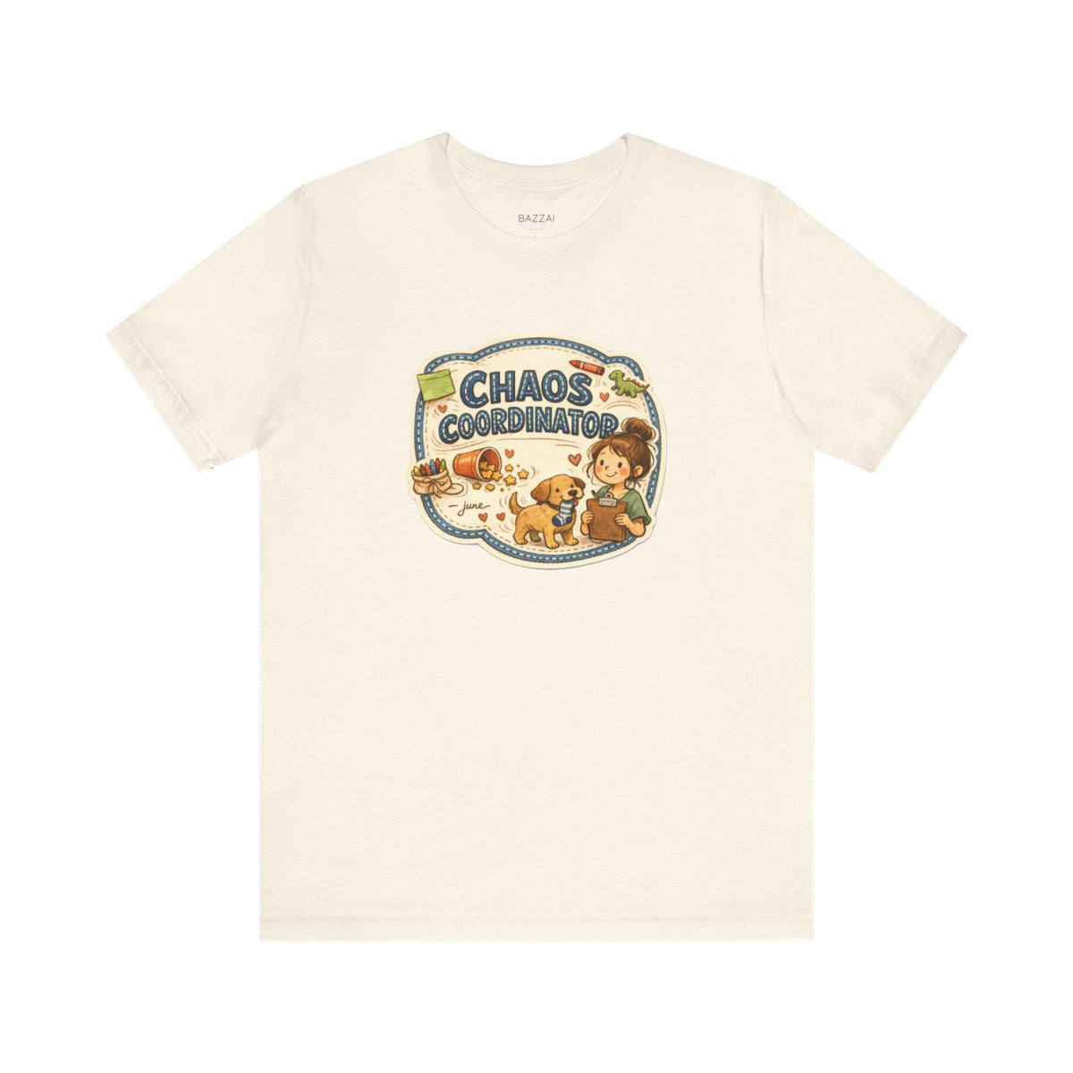 Funny Mom T-Shirt — Chaos Coordinator — mom chaos t-shirt design by June