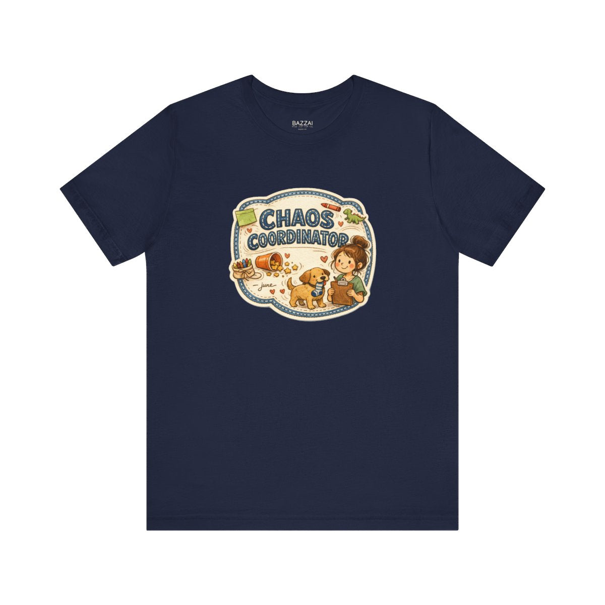 Funny Mom T-Shirt — Chaos Coordinator — mom chaos t-shirt design by June