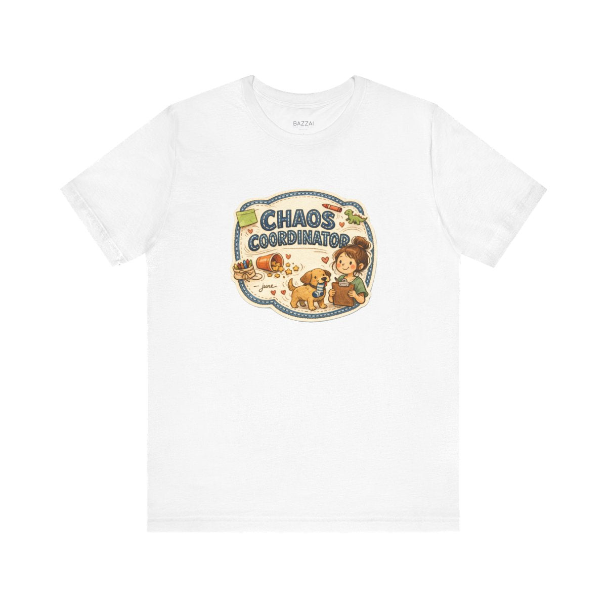 Funny Mom T-Shirt — Chaos Coordinator — mom chaos t-shirt design by June