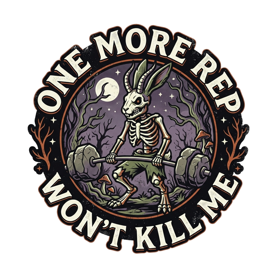 Lifting Humor T-Shirt — One More Rep Won't Kill Me