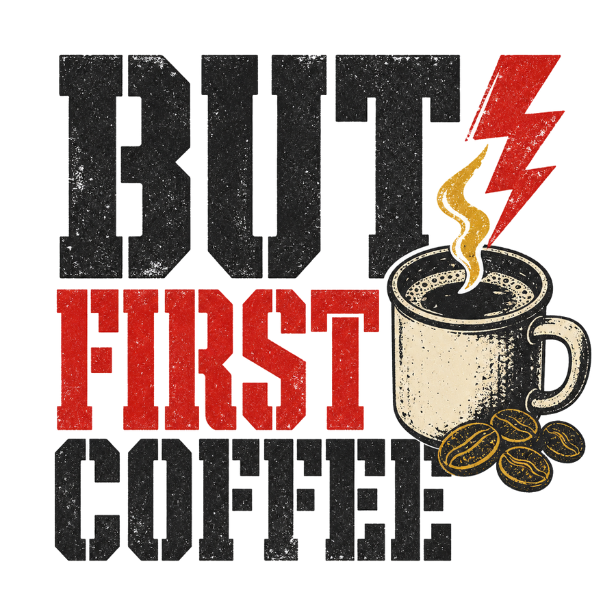 Coffee Lover Gift T-Shirt — But First Coffee