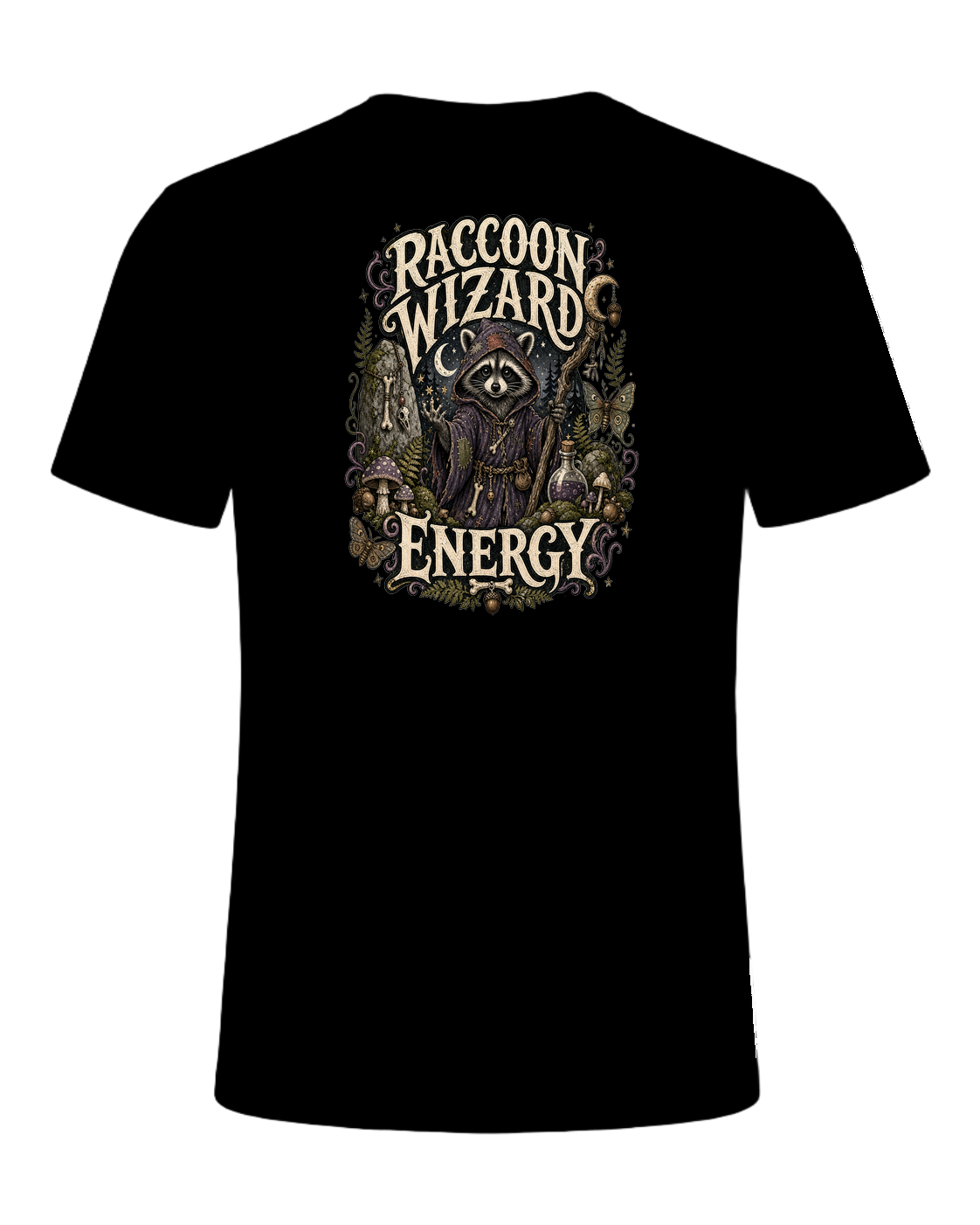 RACCOON WIZARD ENERGY — Black