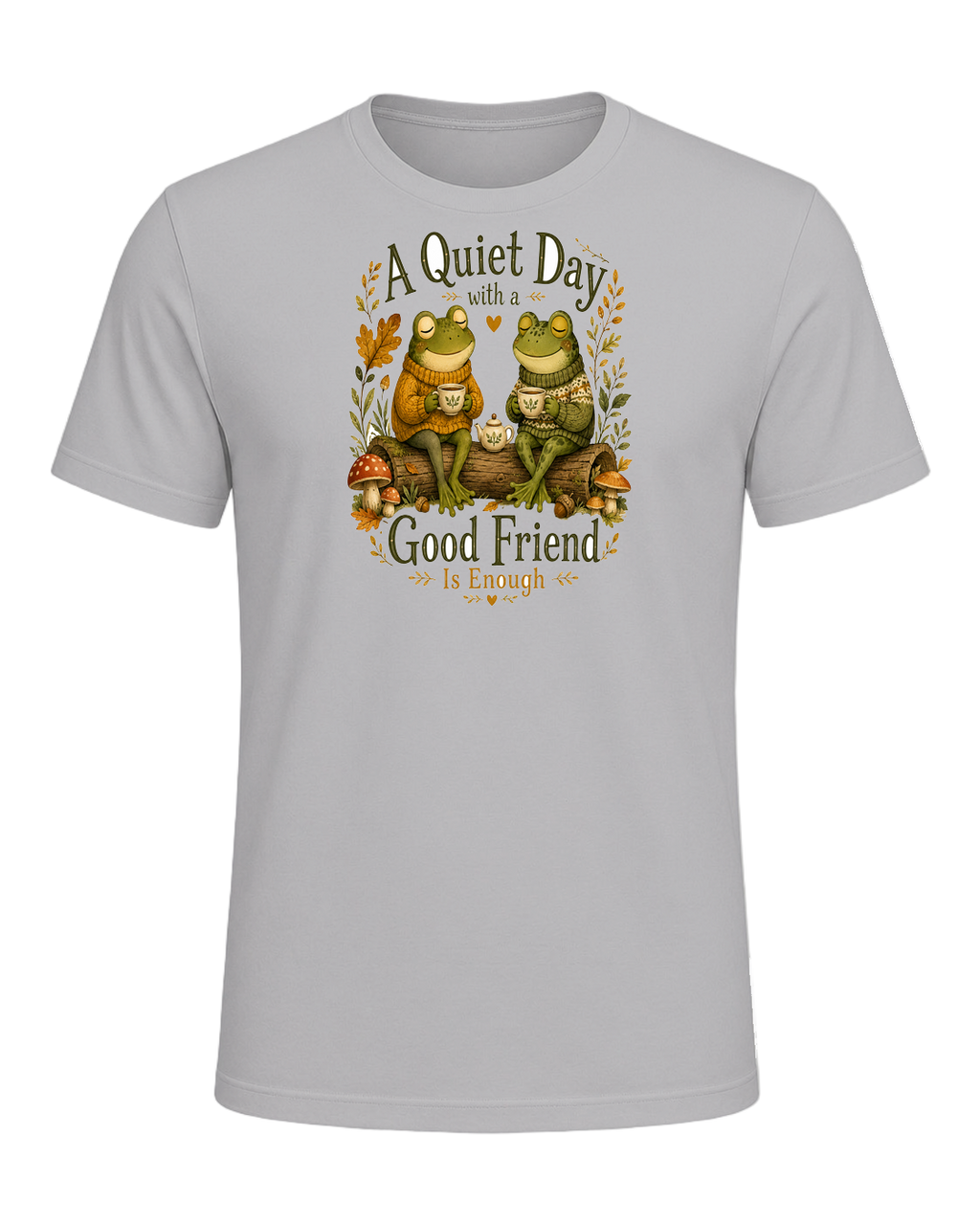 Cozy Frog Friends — Athletic Heather