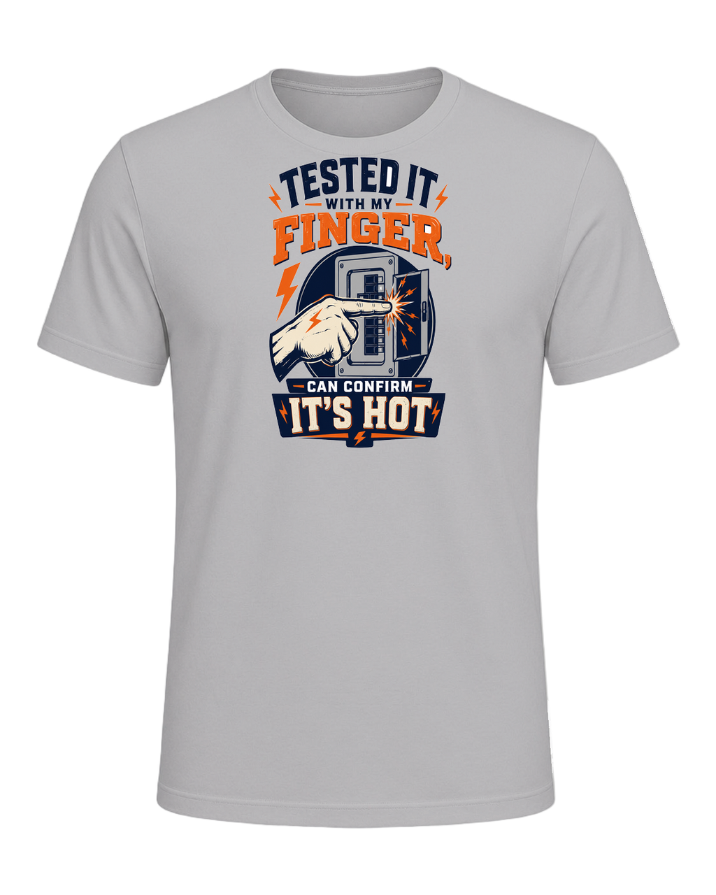 Tested it with my finger, can confirm it's hot — Athletic Heather