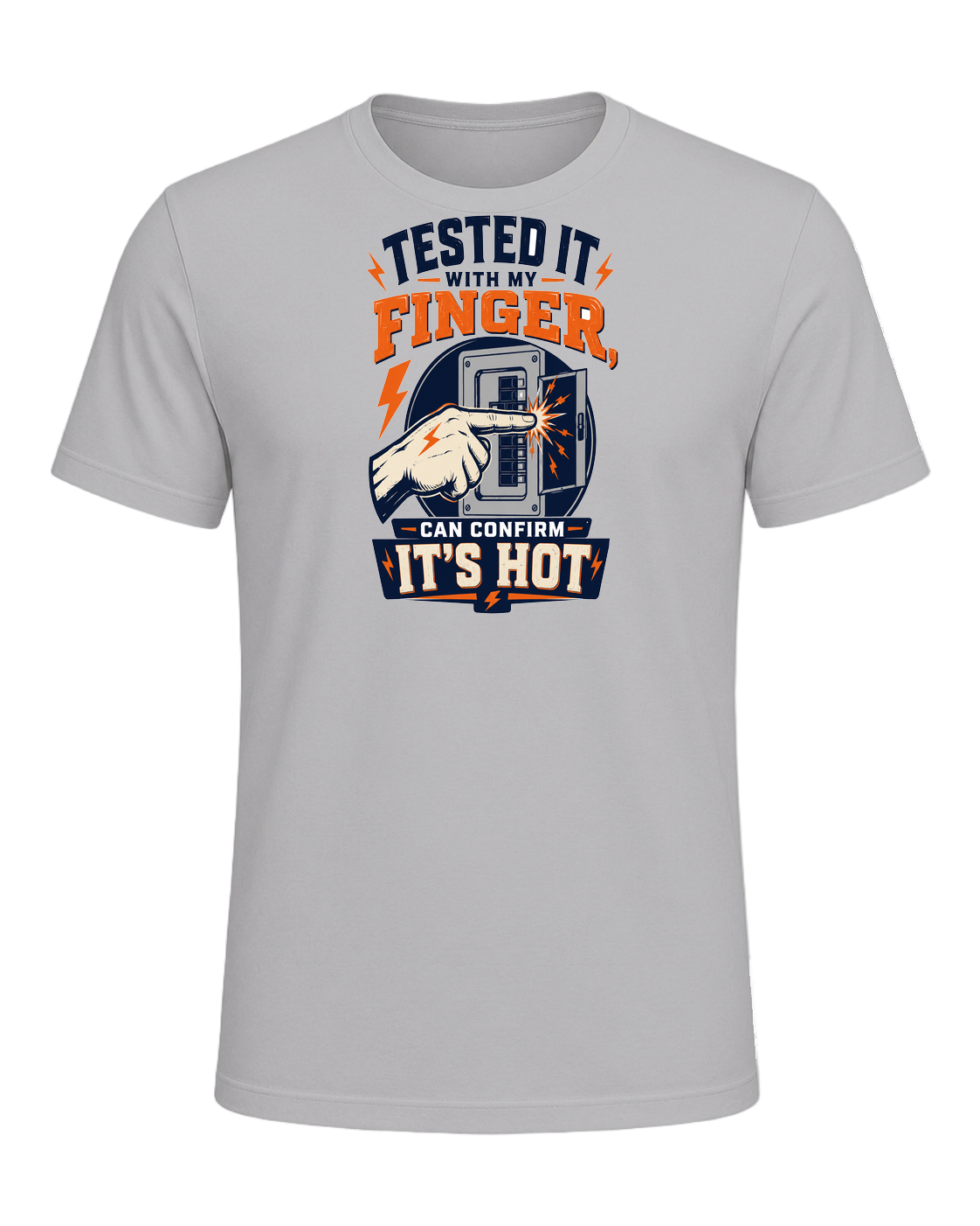 Tested it with my finger, can confirm it's hot — Athletic Heather
