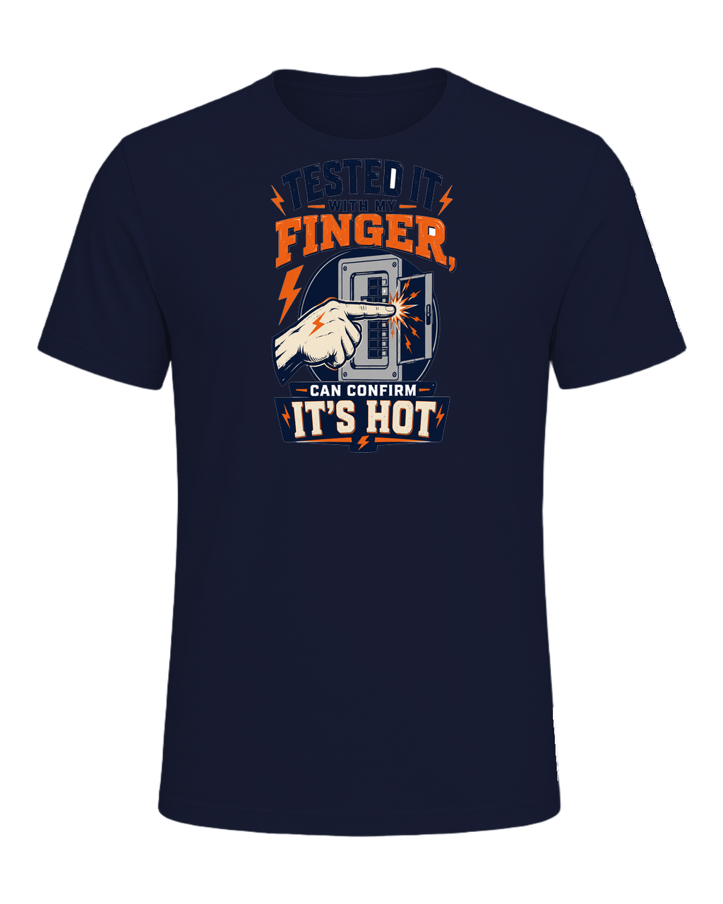 Tested it with my finger, can confirm it's hot — Navy