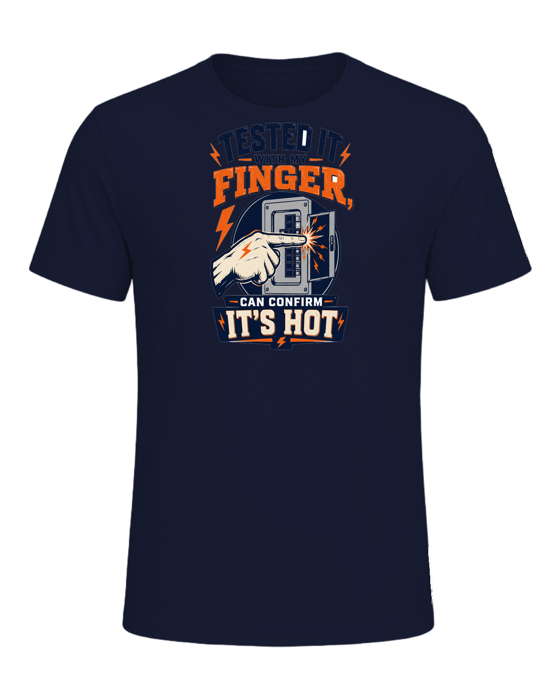 Tested it with my finger, can confirm it's hot — Navy