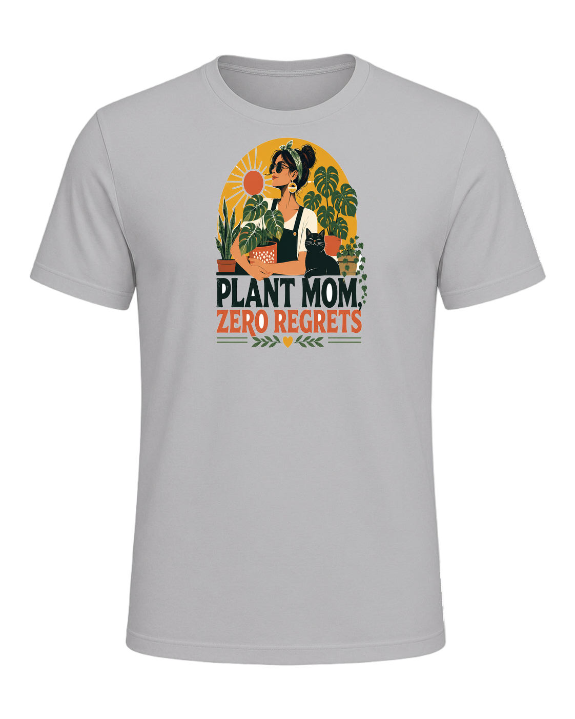 PLANT MOM, ZERO REGRETS — Athletic Heather