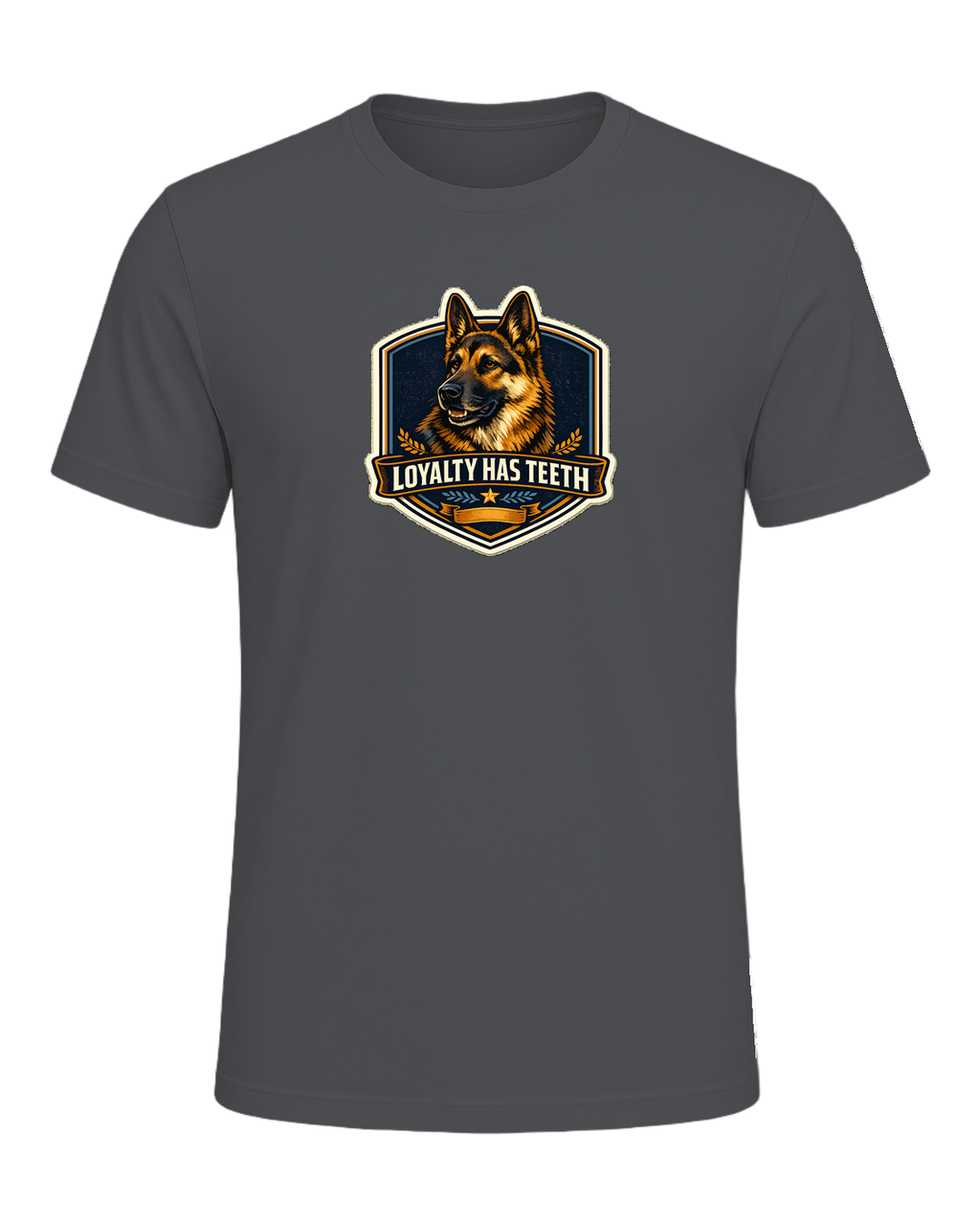 Loyalty Has Teeth Tee — Asphalt