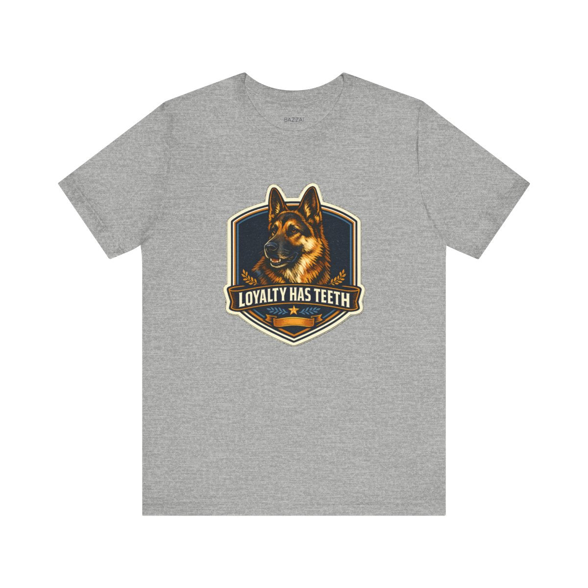 Guard Dog T-Shirt — Loyalty Has Teeth — german shepherd t-shirt design by June