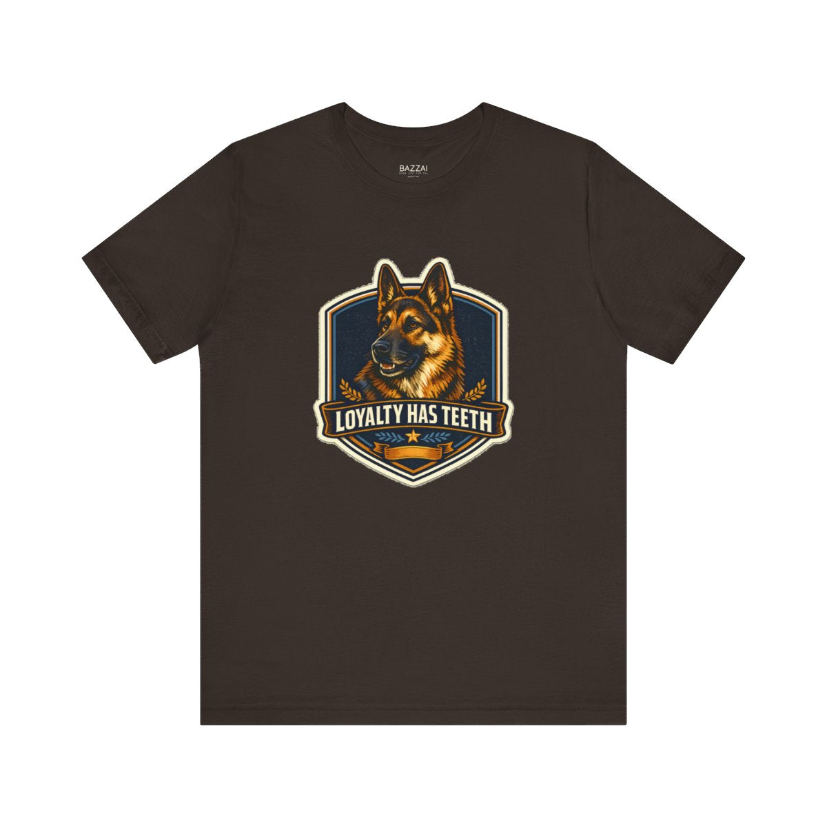 Guard Dog T-Shirt — Loyalty Has Teeth — german shepherd t-shirt design by June