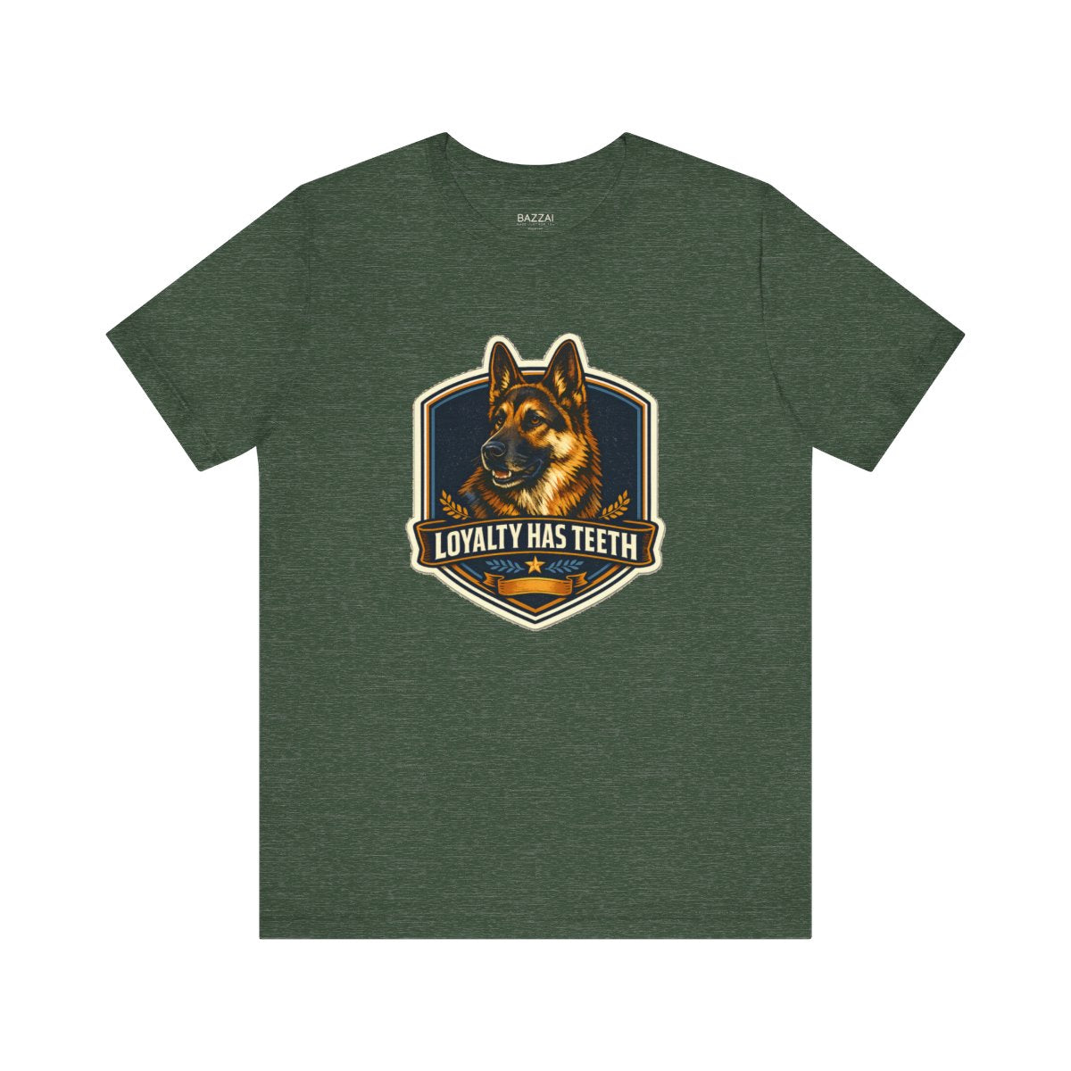 Guard Dog T-Shirt — Loyalty Has Teeth — german shepherd t-shirt design by June