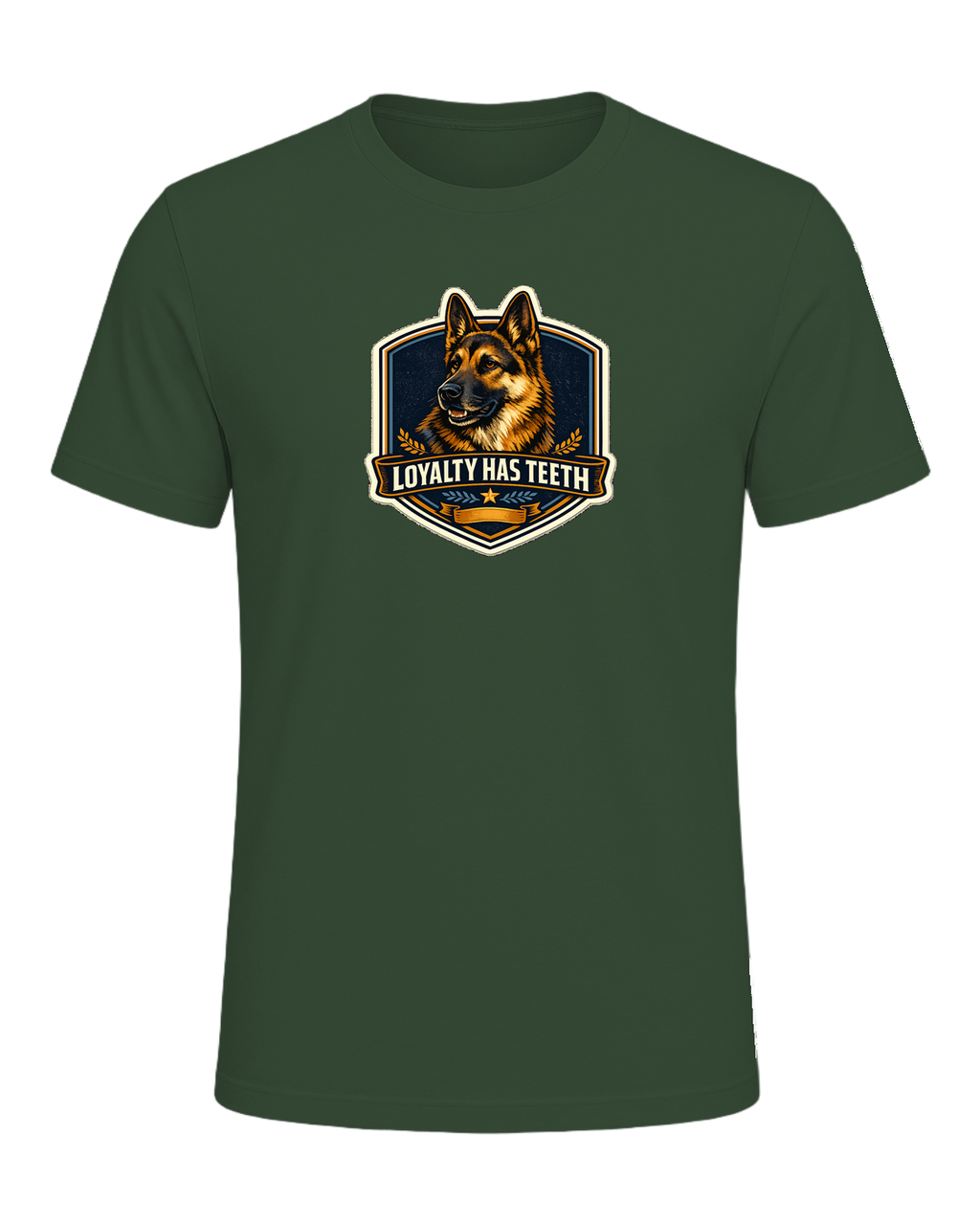 Loyalty Has Teeth Tee — Heather Forest