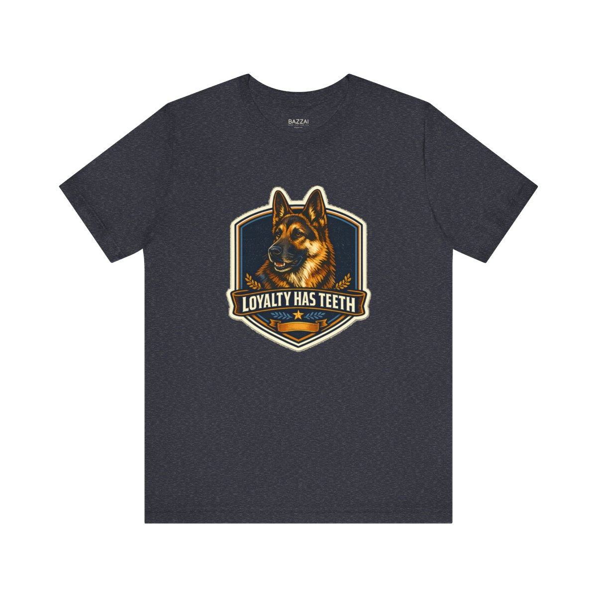 Guard Dog T-Shirt — Loyalty Has Teeth — german shepherd t-shirt design by June