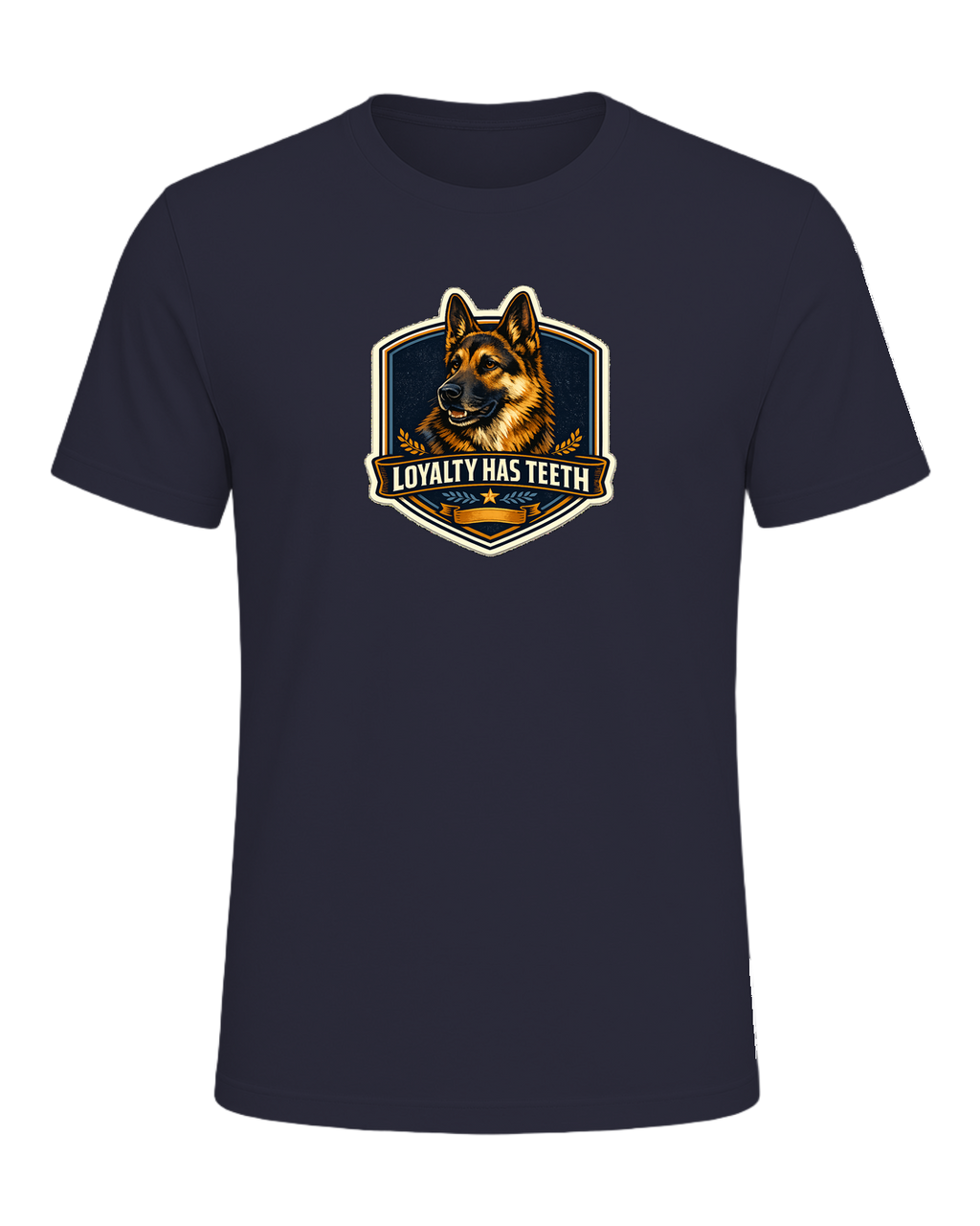 Loyalty Has Teeth Tee — Heather Navy