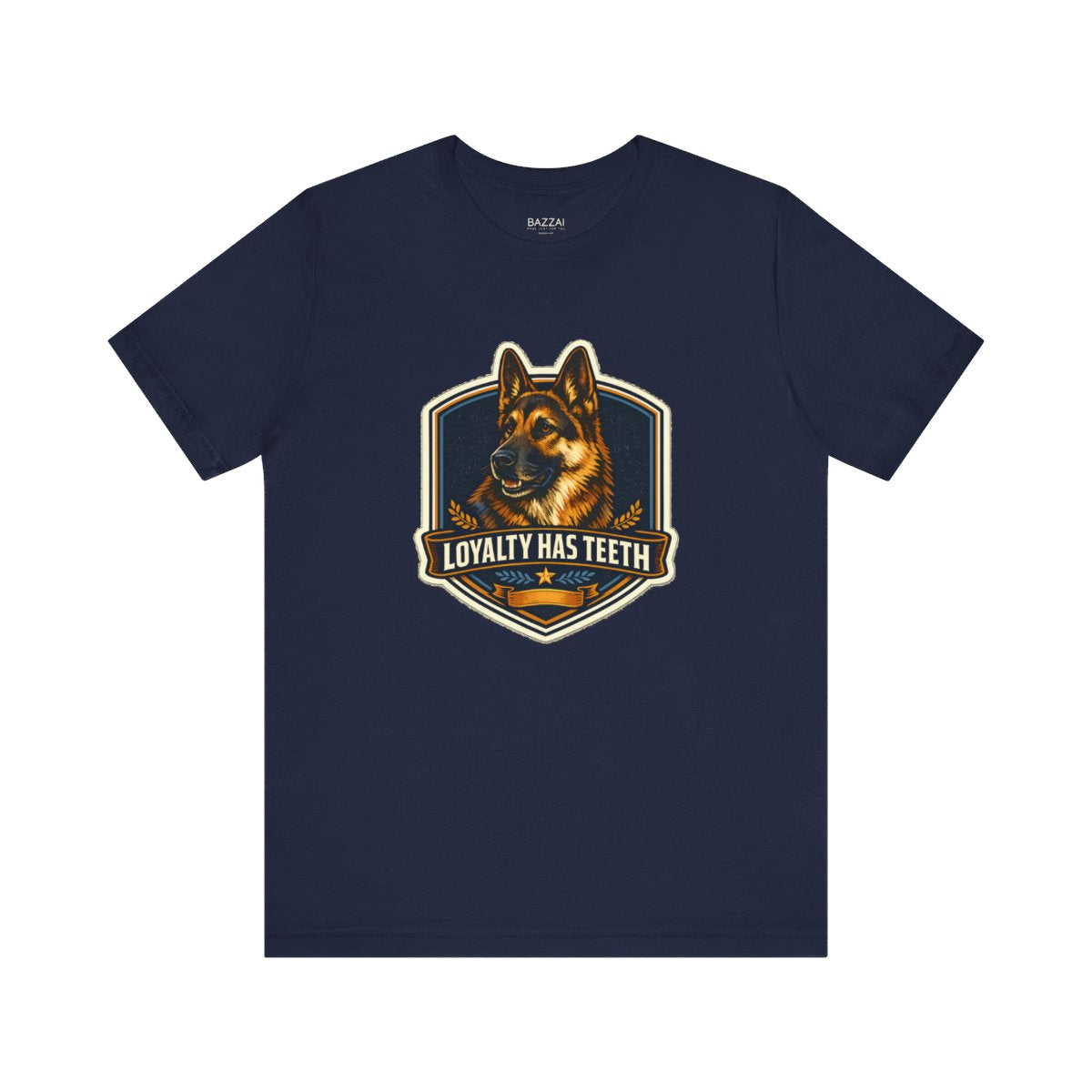 Guard Dog T-Shirt — Loyalty Has Teeth — german shepherd t-shirt design by June