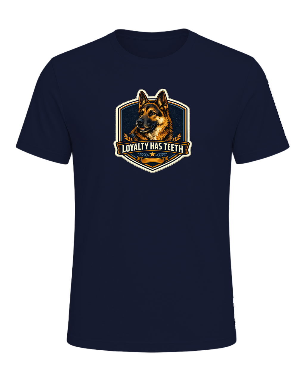 Loyalty Has Teeth Tee — Navy