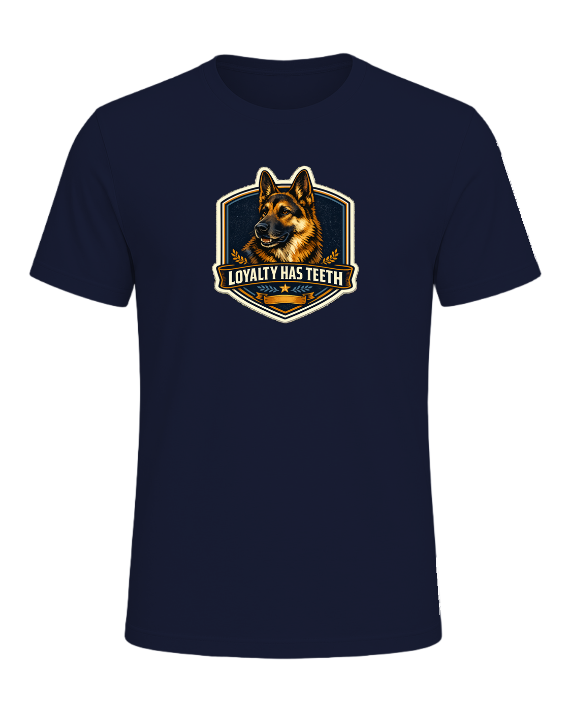 Loyalty Has Teeth Tee — Navy
